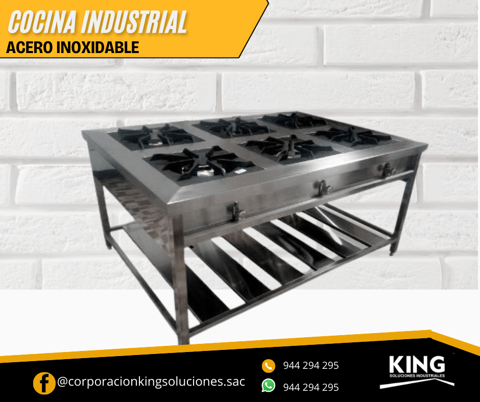 COCINA INDUSTRIAL - 06 hornillas